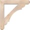 Ekena Millwork Olympic Craftsman Smooth Bracket w/ Offset Brace, Douglas Fir, 7 1/2"W x 42"D x 42"H BKT0806X42X42OLY04SDF - alternate 2